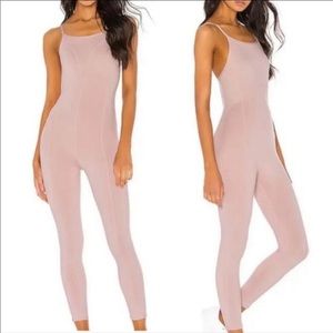 Free People Side to Side Performance Onsie XS pink